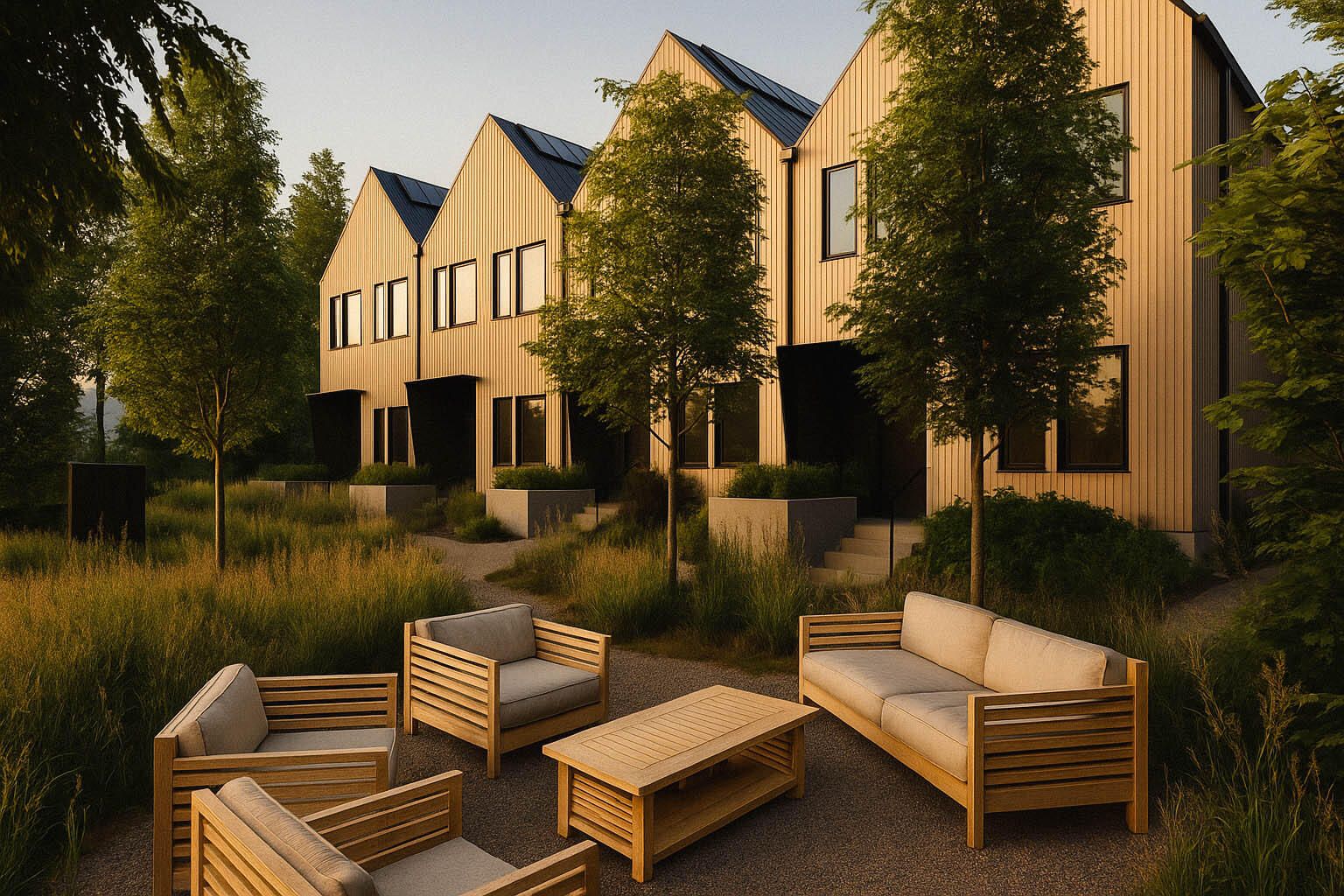 Fieldlight Row shared outdoor space