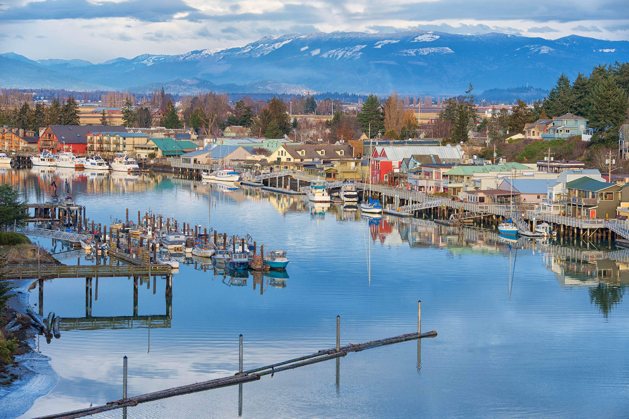 Waterfront shops in La Conner