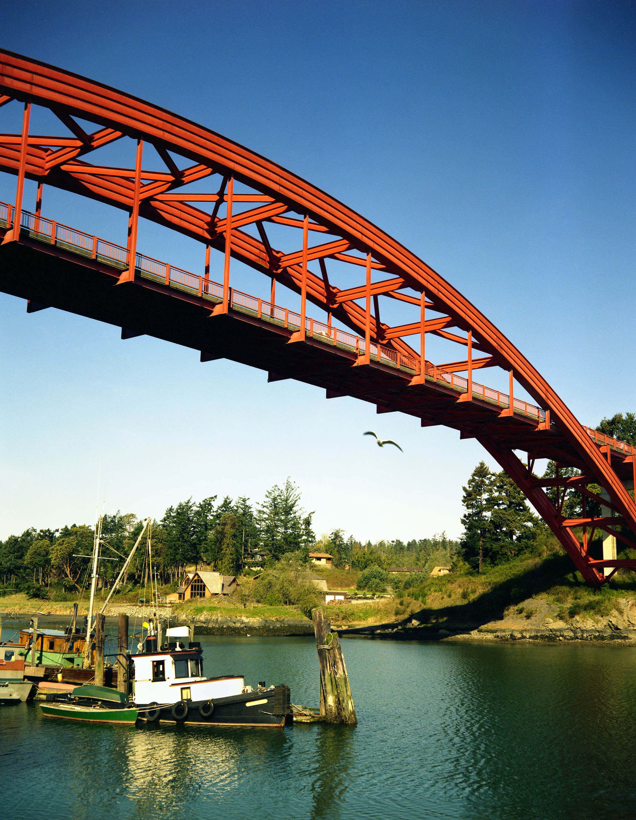 Rainbow Bridge in La Conner, Washington