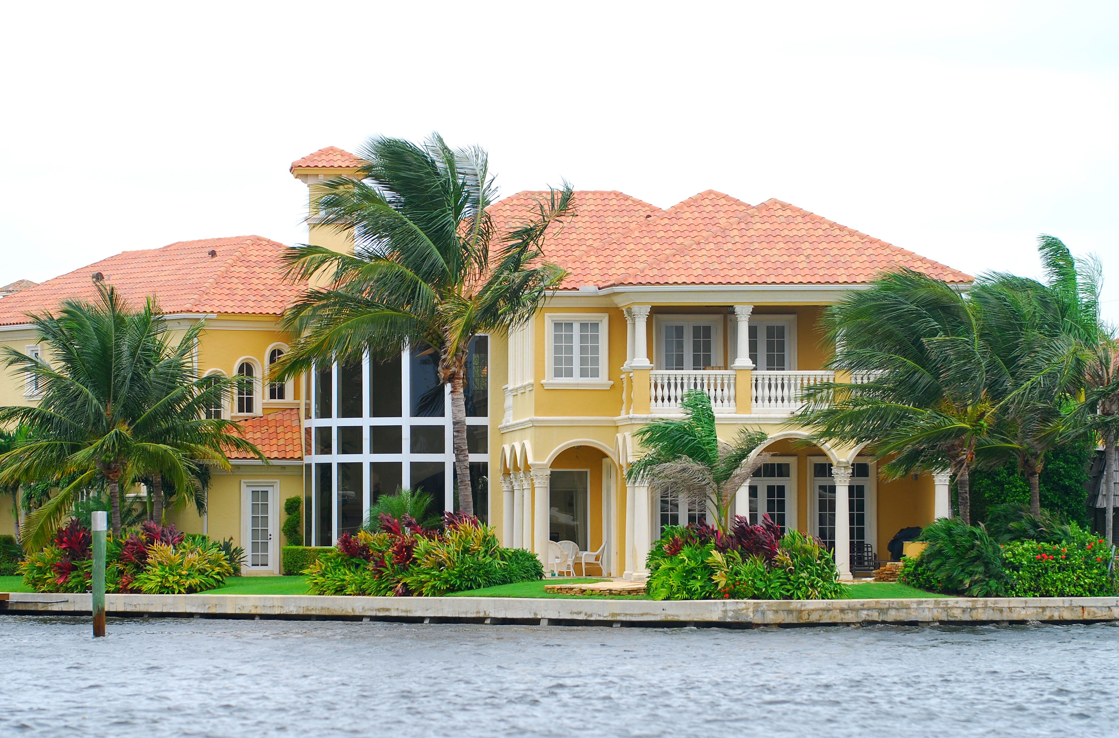Family views home
