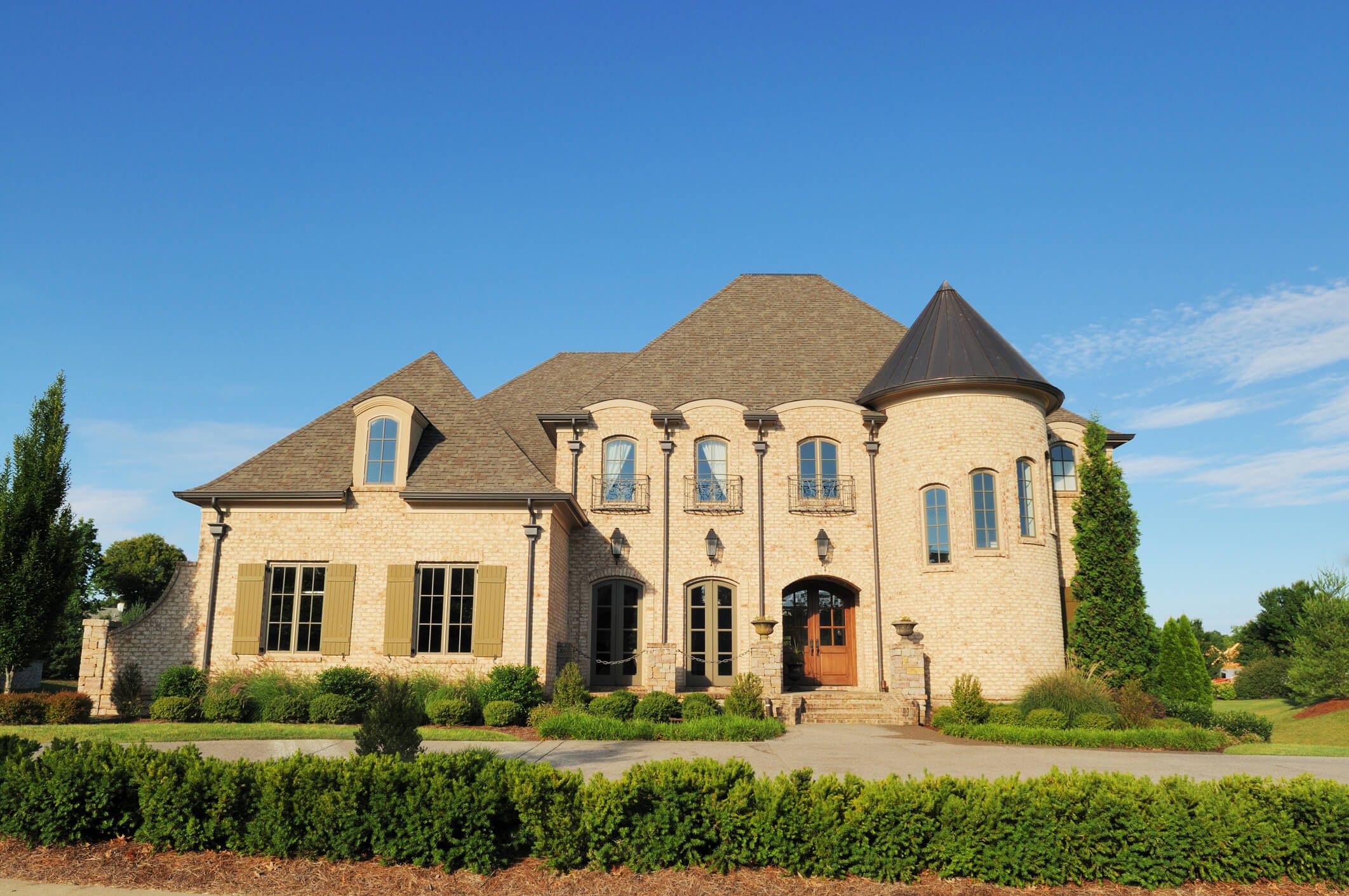 Family views home