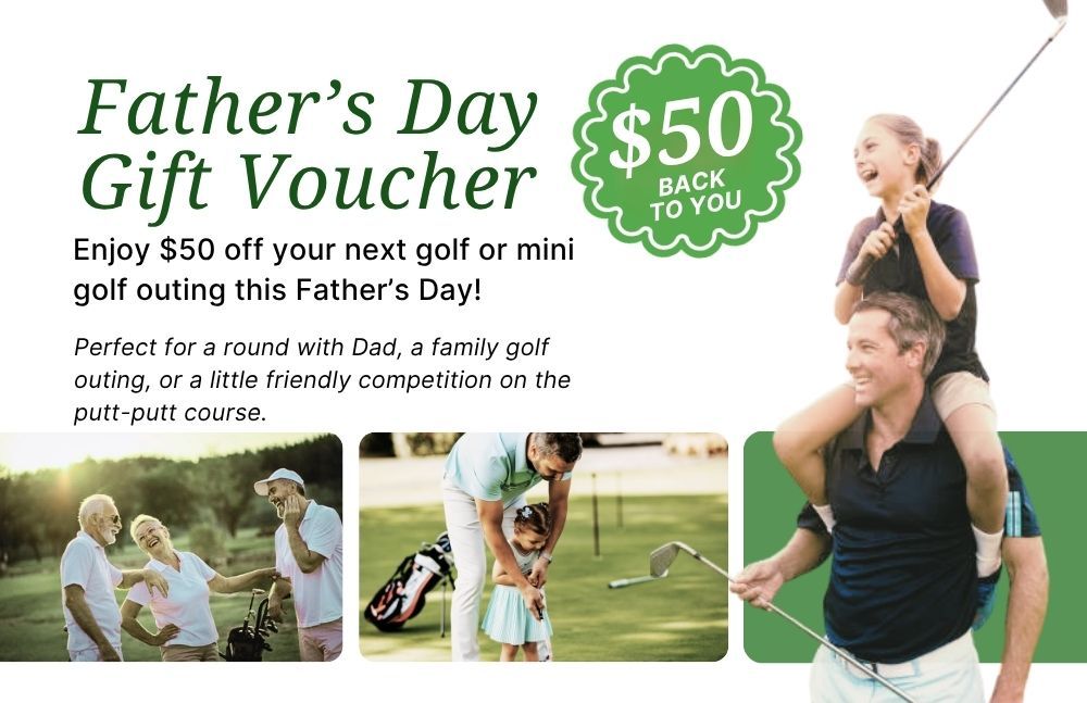 golf voucher for Fathers Day