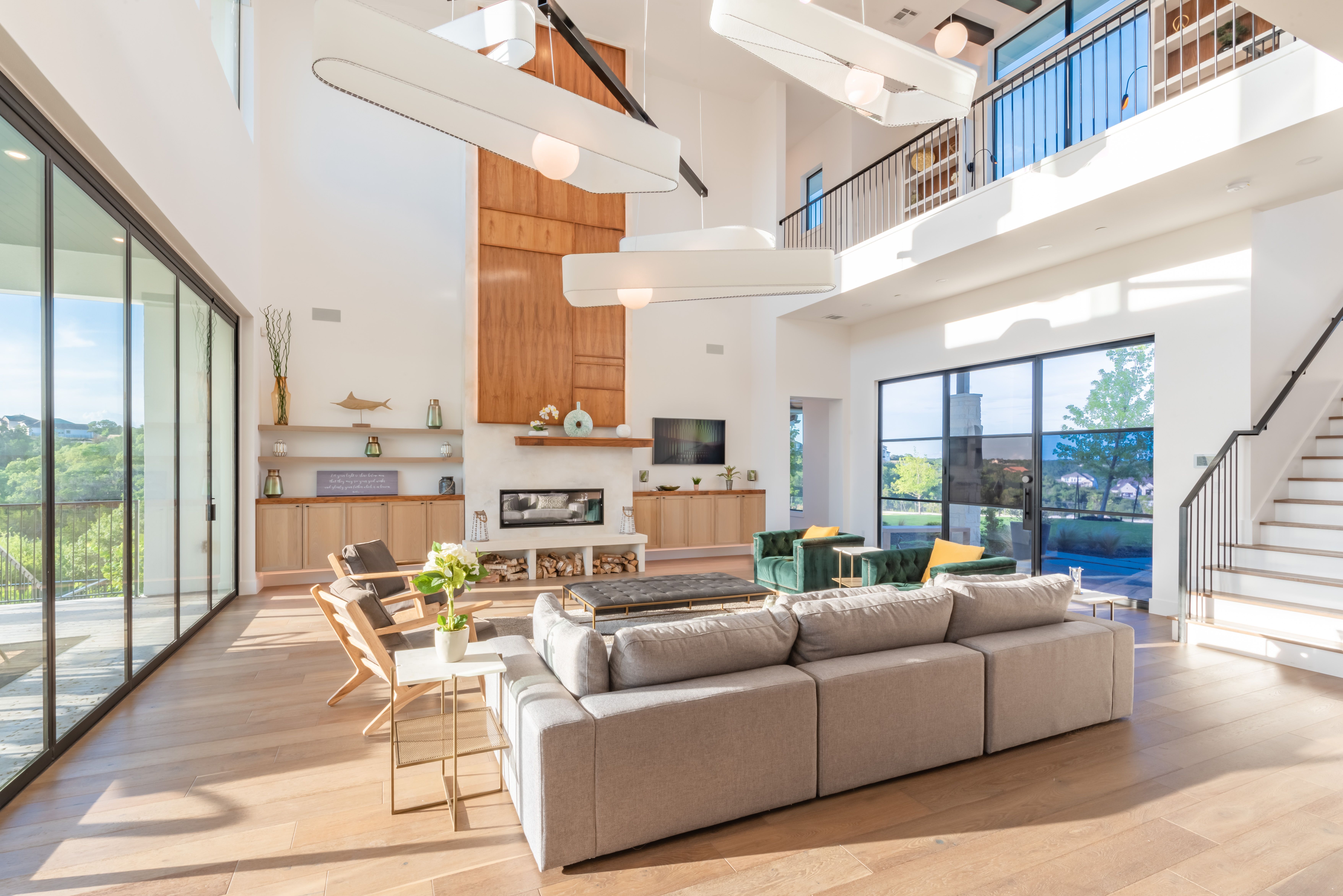 Couple cuddles on couch