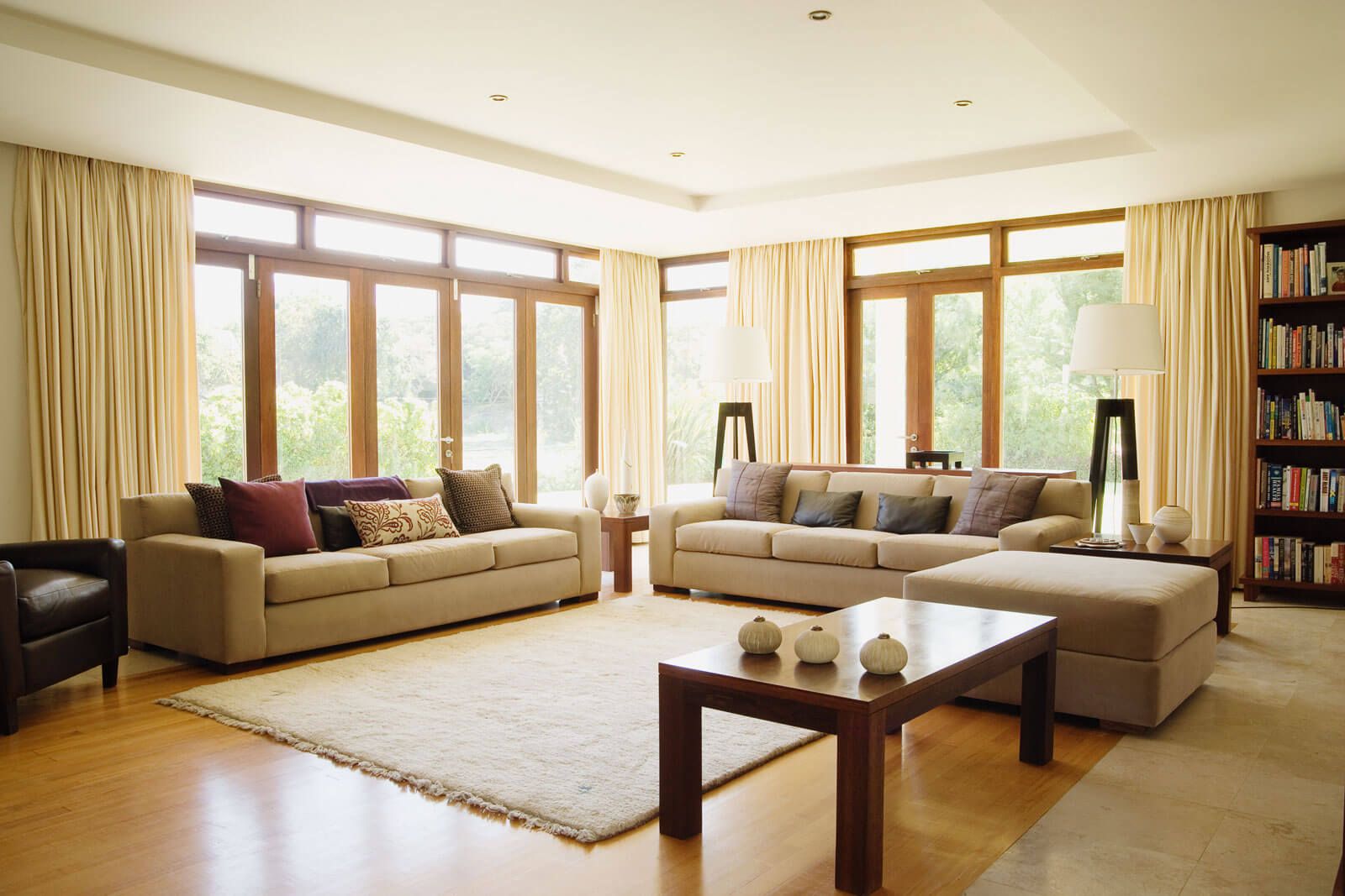 blue living room