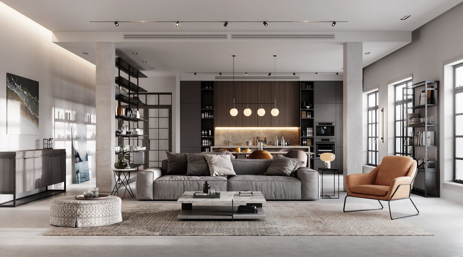 Agent house tour with couple