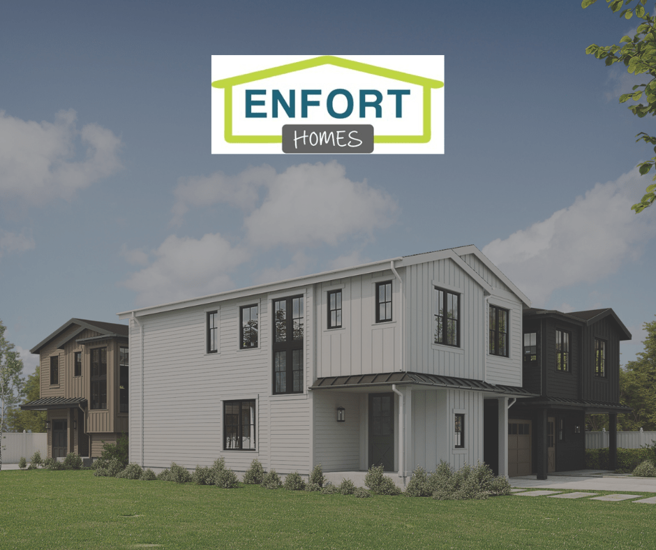 A Living Room With A Brown Couch And Wooden Coffee Table