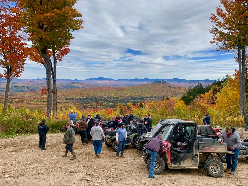 Colorful sunset in Berlin, NH