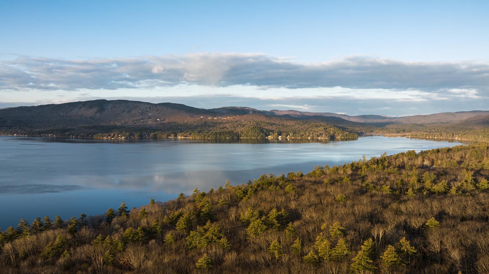 view of white mountains