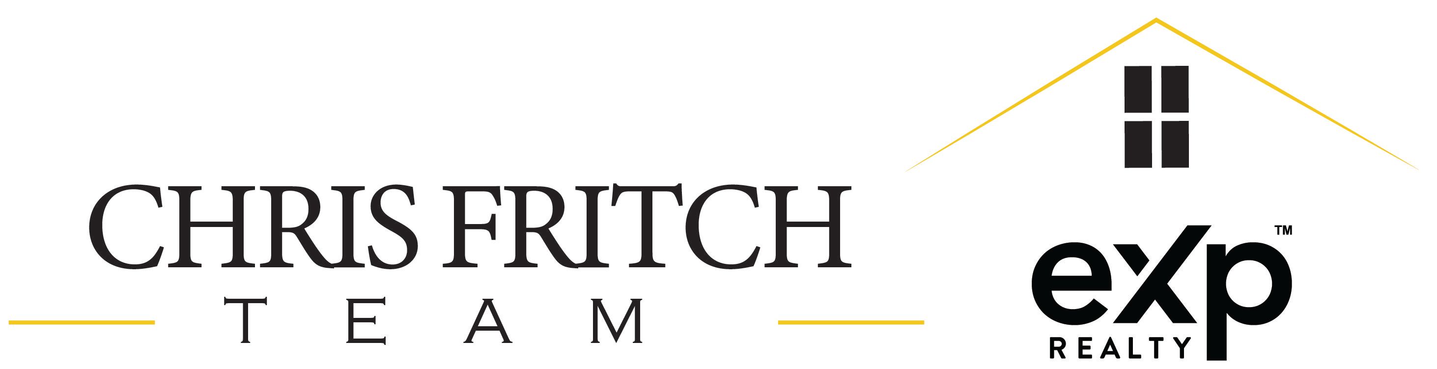Logo of Chris Fritch Team featuring a stylized house and the company name, representing real estate services