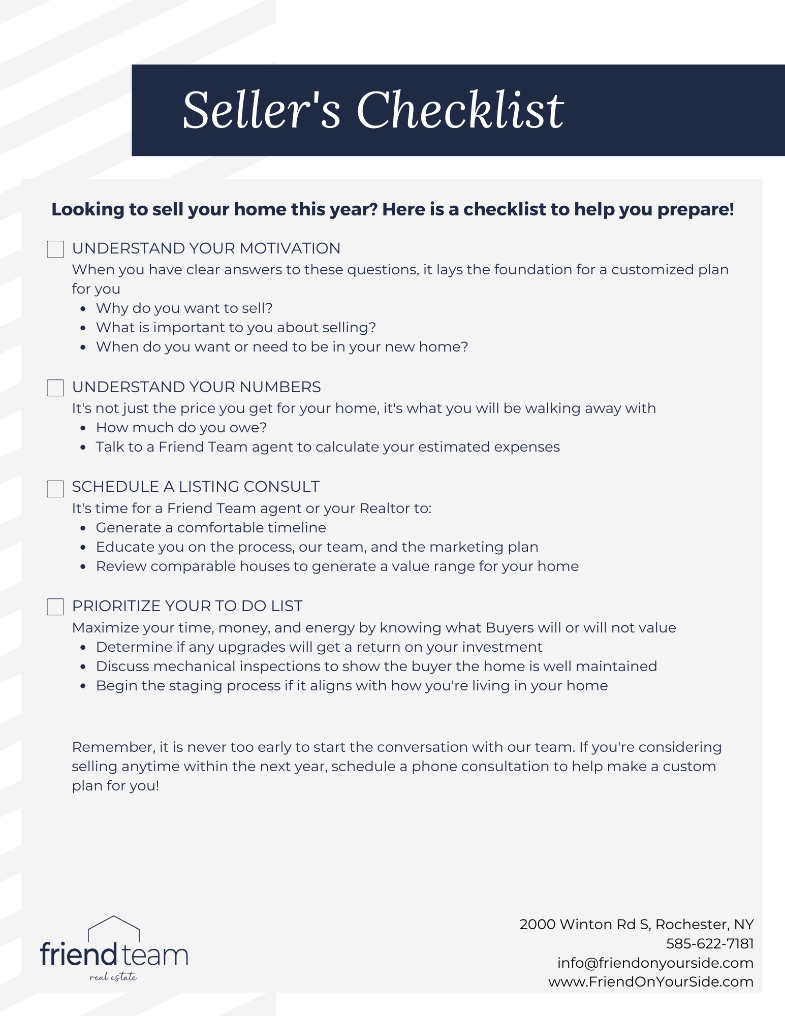 Seller's Checklist