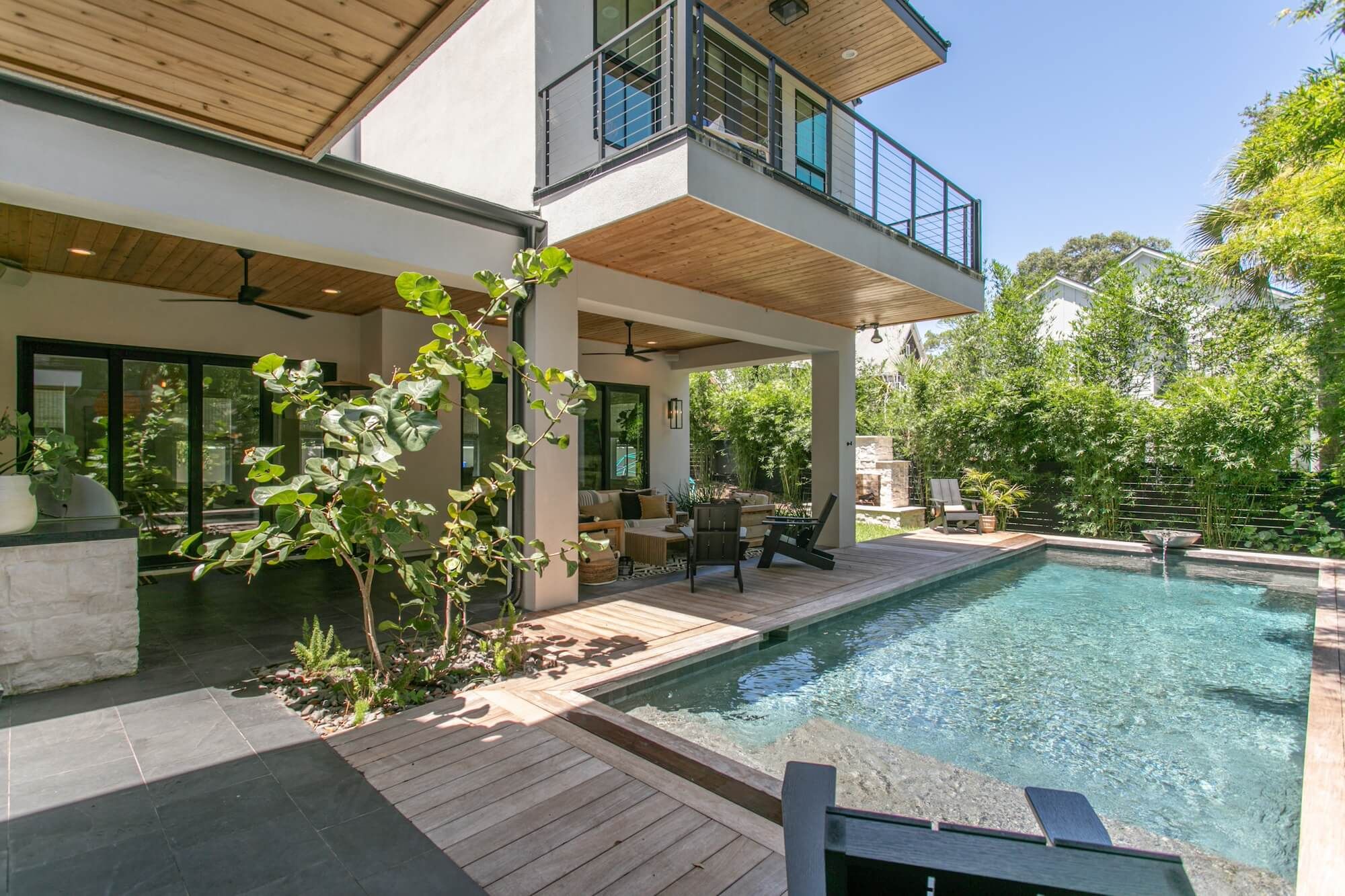 house with pool