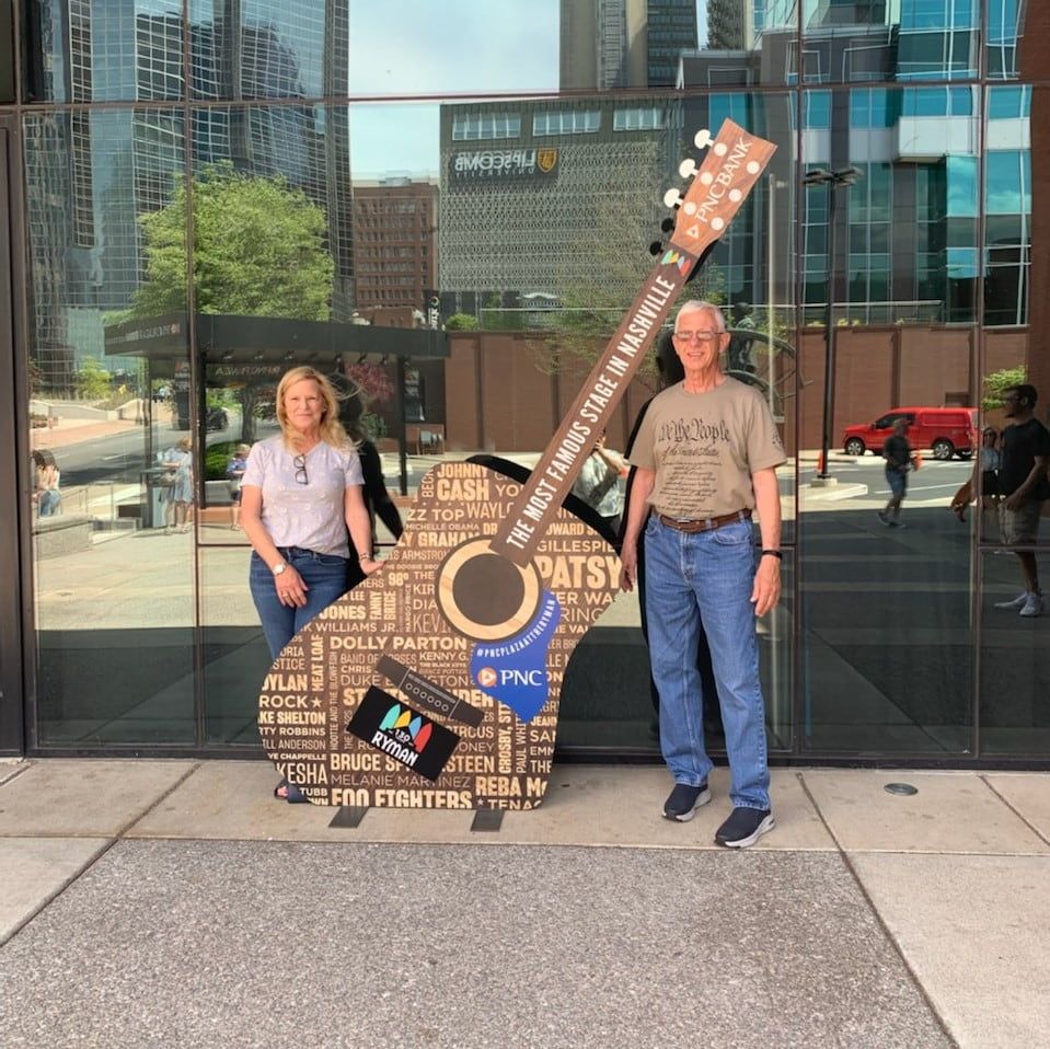 Laurie and her husband, Bob, in Nashville, Tennessee