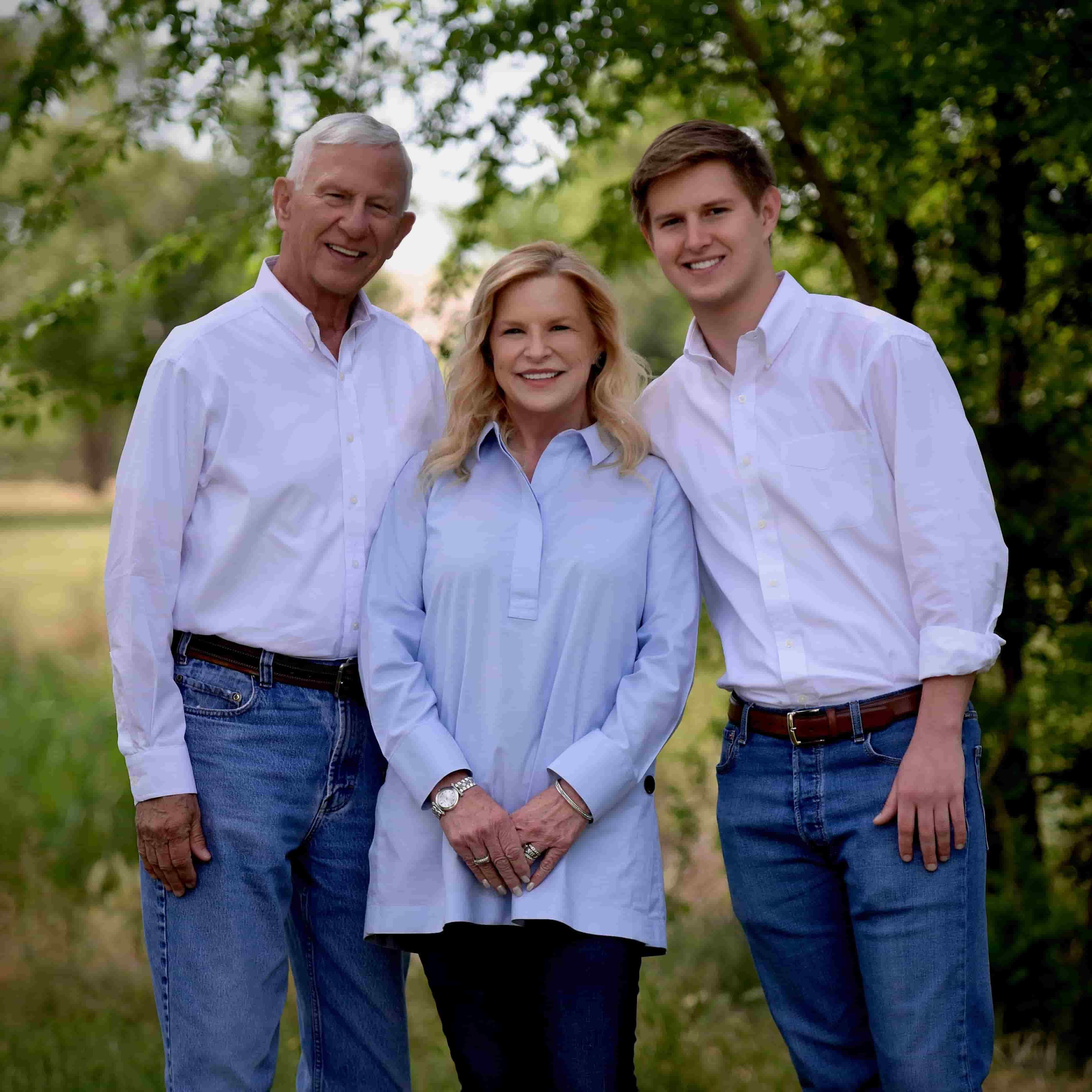 Connor with his mother and father