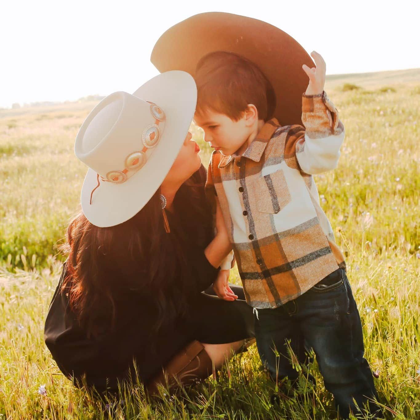 Paige and her son