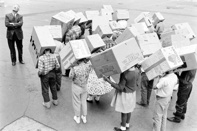 Students using Sunscopes 1963