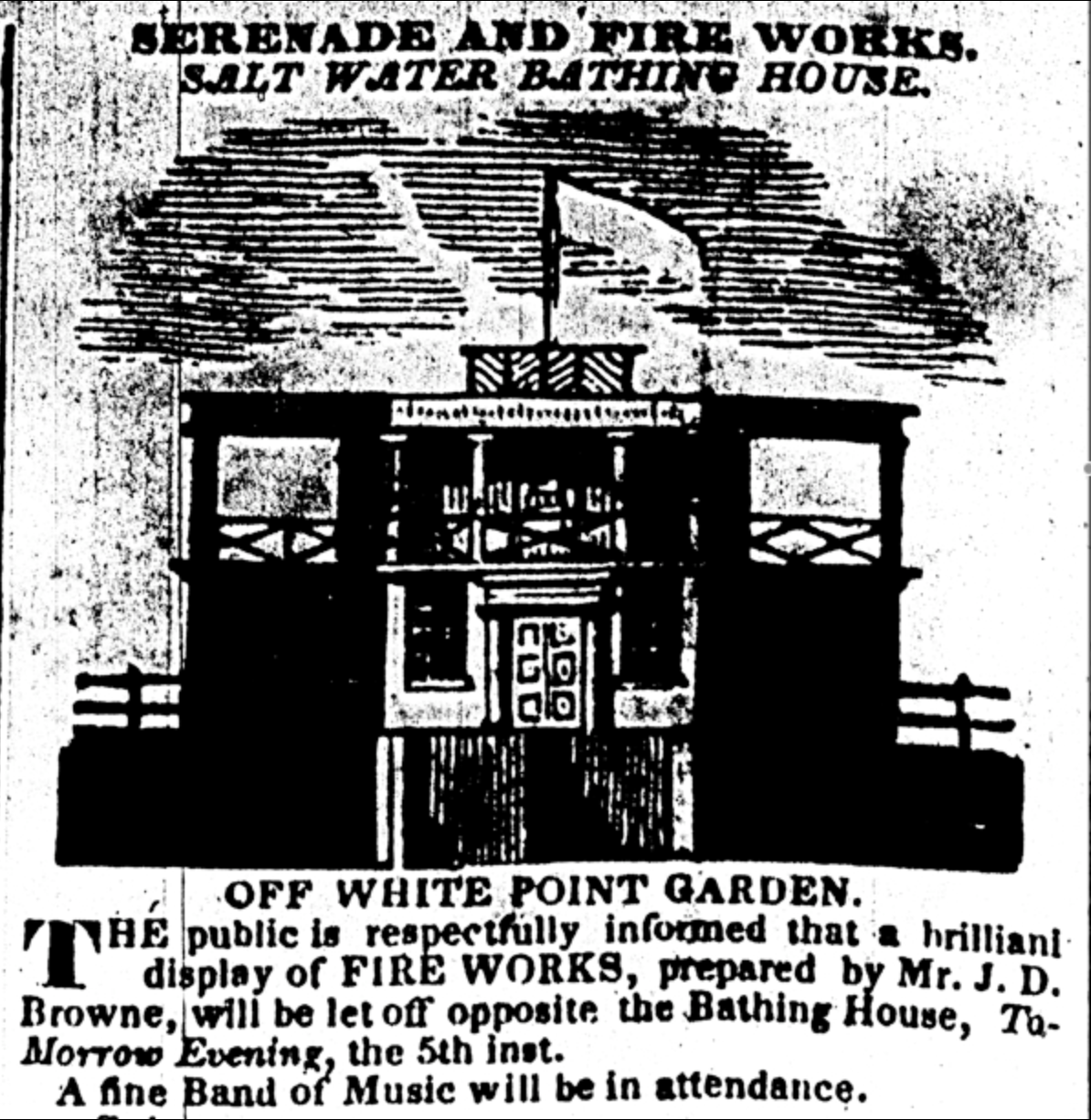 Fireworks advertisement for Charleston Courier