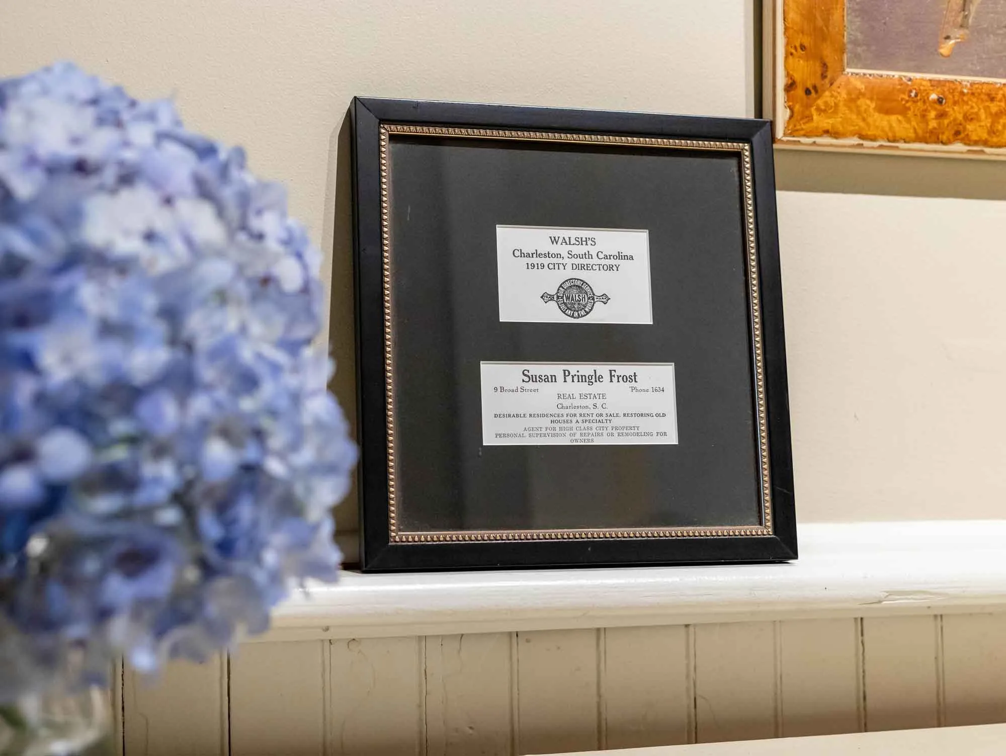 Susan Pringle Frost Real Estate Framed Directory entry