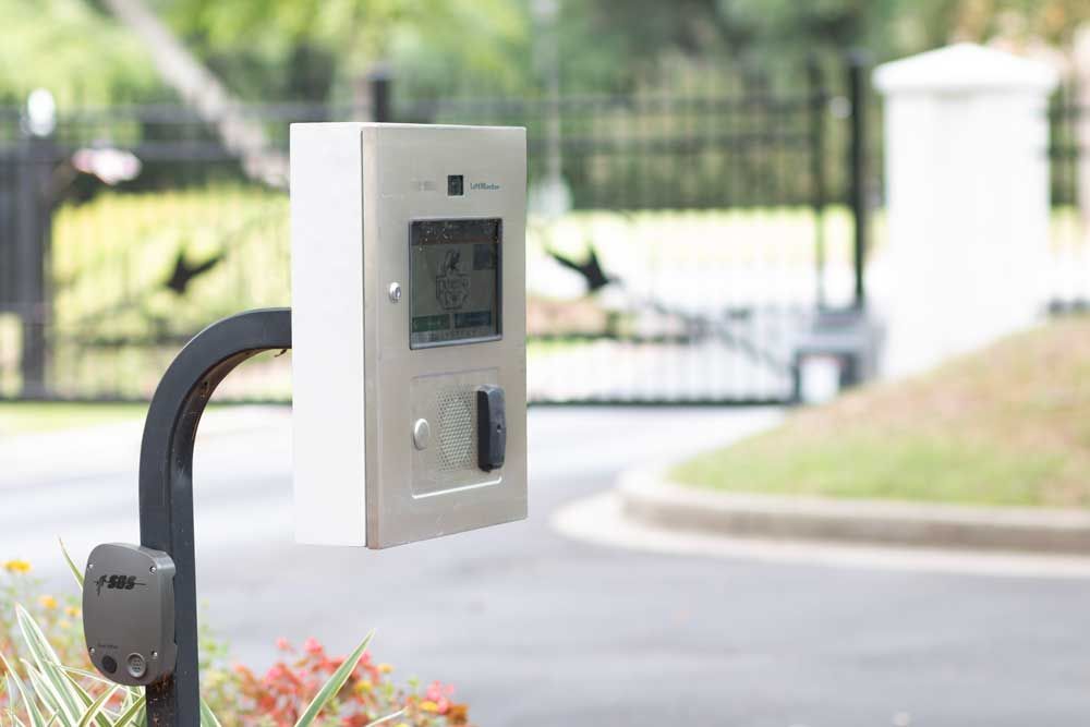 gated community gate code panel