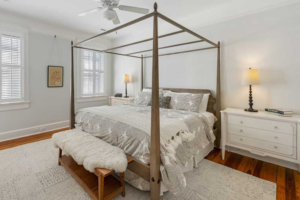 primary bedroom suite on main house level