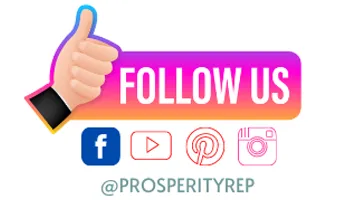 Follow us on Facebook, YouTube, Pinterest, and Instagram for updates from @PROSPERITYREP