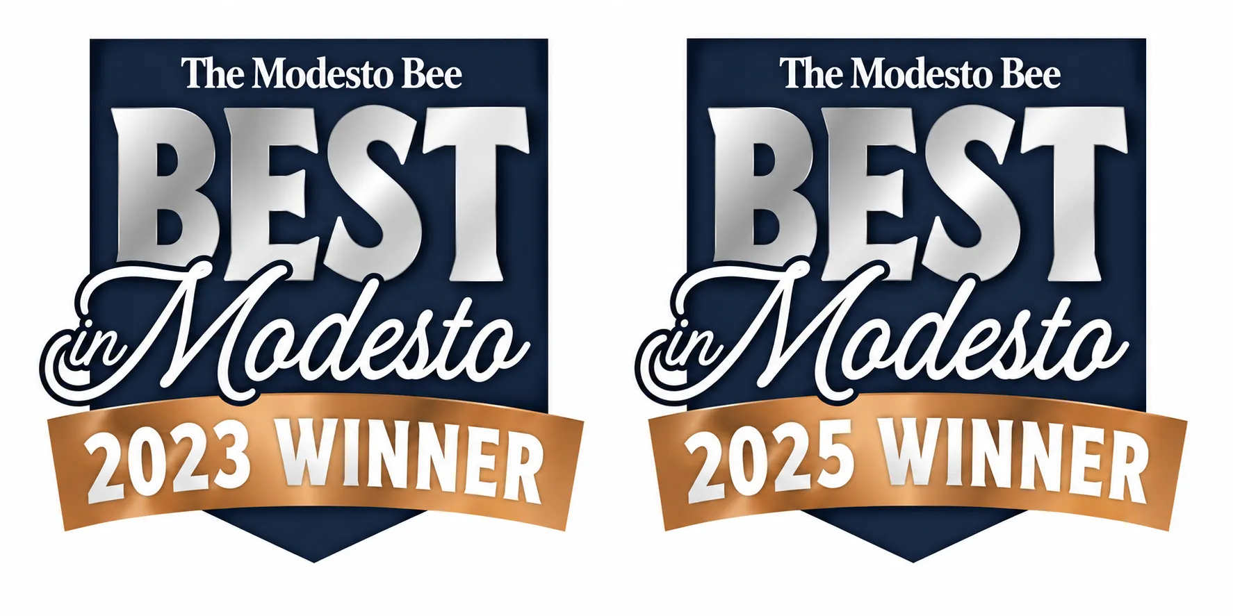 Best in Modesto Winner Badges