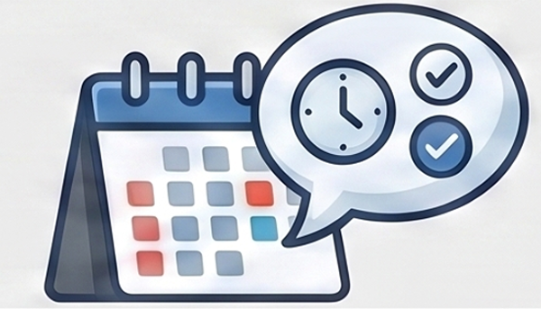 Calendar and booking icon