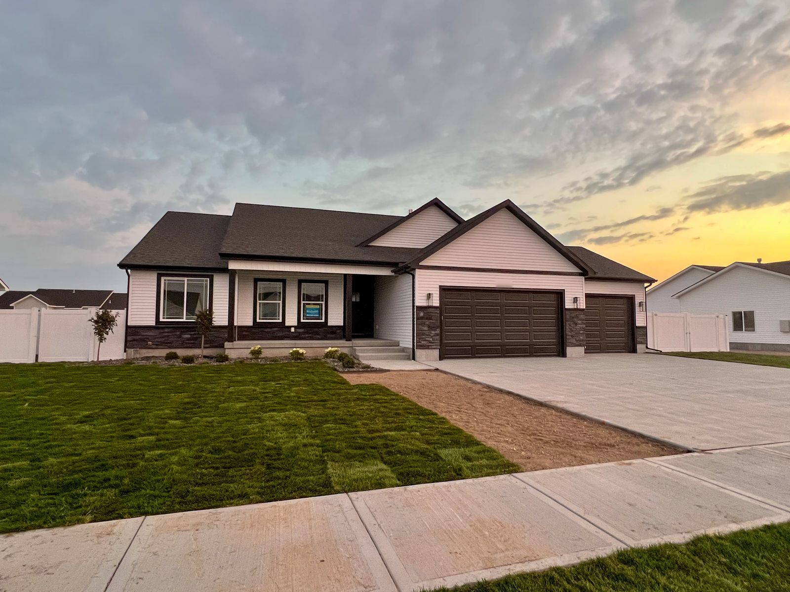 New single-story Rockwell Homes house in the Idaho Falls area